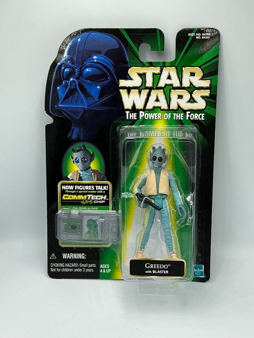 Star Wars Power of the Force Greedo CommTech Action Figure 1999 Sealed New